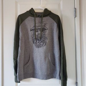 Men's Grey/Green Dan the Man Hoodie - S